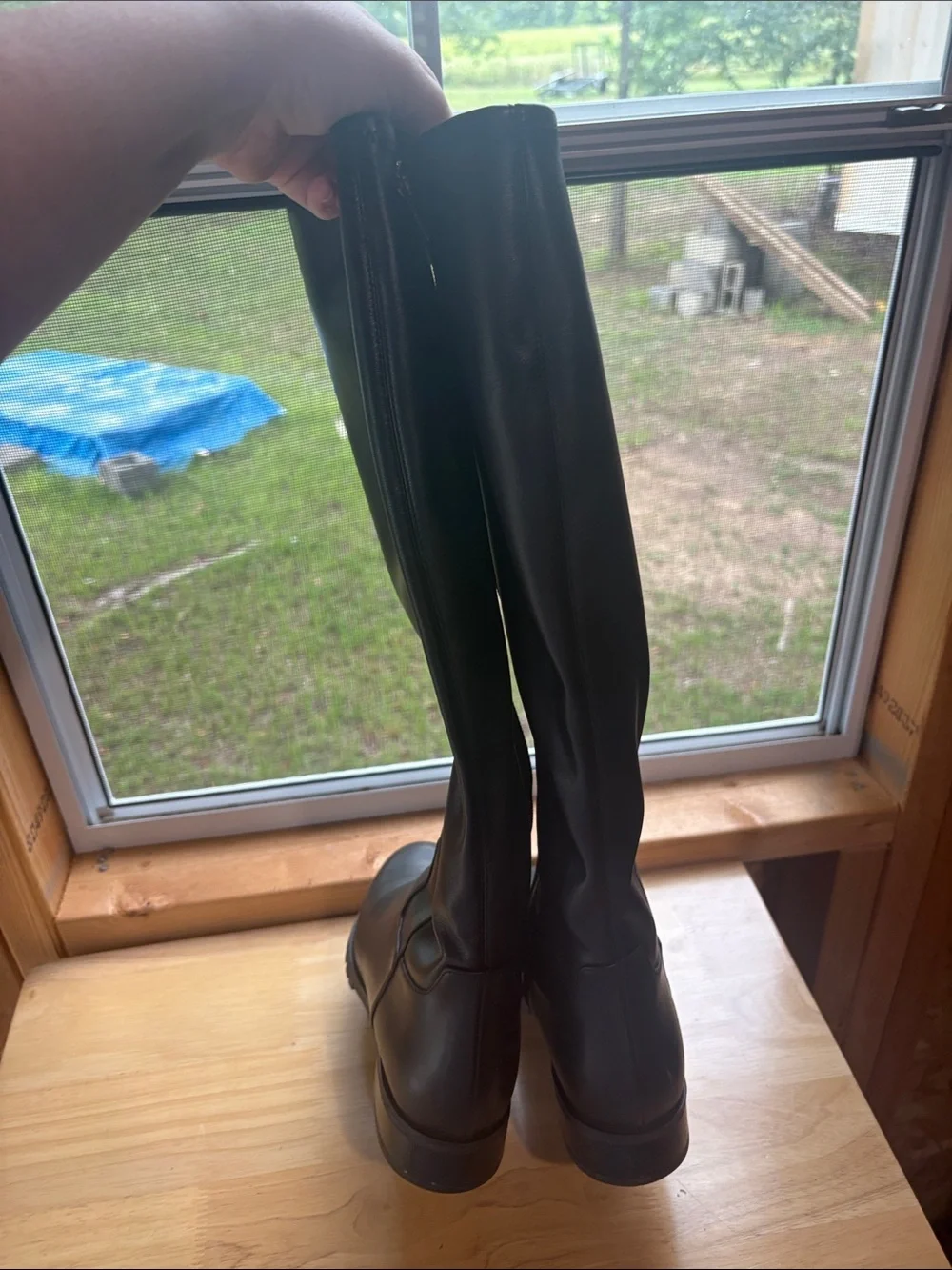 Michael Kors Black Over-the-Knee Riding Boots - 8
